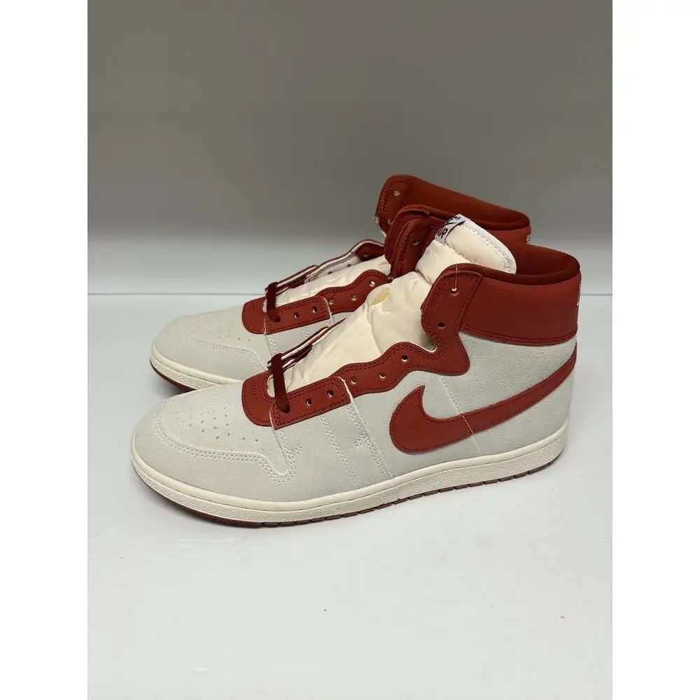 DS Jordan Air Ship PE SP Mid Every Game - Dune Red SZ 12.5 Damaged Box